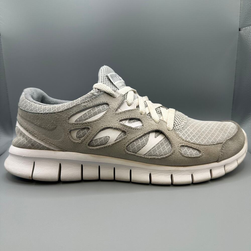 Nike Free Run 2 Men Size 12 Wolf Grey White Running Shoes Sneakers 537732-014